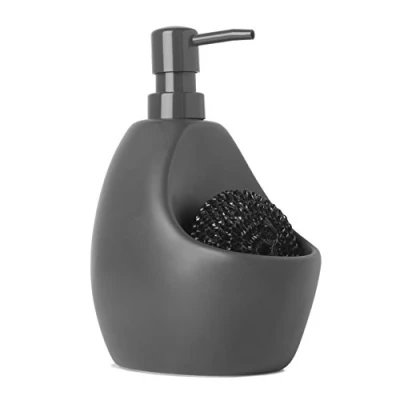 Obrázek Umbra 330750 149 Joey Pump / Scrubby, Dávkovač mýdla z keramiky, šedý, objem 591 ml