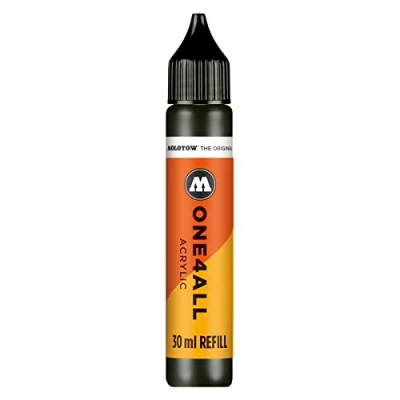 Obrázek Molotow ONE4ALL Refill Acryl, barva 180 signal černá 30 ml, náhradní inkoust pro permanentní popisovače