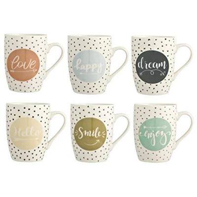 Obrázek H&amp;h set 6 mug new bone china enjoy cc 350