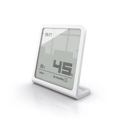 Obrázek Stadler Form Vlhkoměr Selina, přesný digitální měřicí přístroj pro vlhkost a teplotu, bílý, 90 x 93 38 mm
