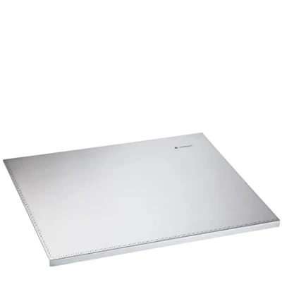 Obrázek Zassenhaus Kuchyňská Pracovní deska 50 x 40 cm z ušlechtilé oceli škálování a dorazová hrana na těsto maso antibakeriální hygienická prkénko oceli, 064612