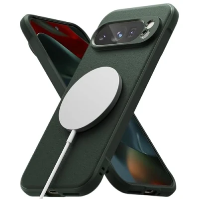 Obrázek Ringke Onyx Magnetic [kompatibilní s MagSafe] pro Pixel 9 Pro, pevné uchopení protiskluzové proti otiskům prstů odolné poškrábání Robustní TPU nárazuvzdorné pouzdro na mobil magnetické