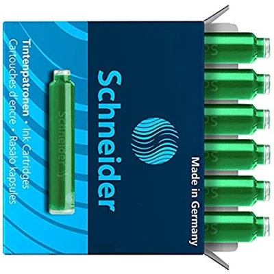 Obrázek Schneider 6x inkoustová patrona balení 10 ks, zelená