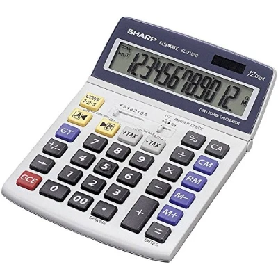 Obrázek Sharp EL 2125C stolní kalkulačka (12 míst, funkce výpočtu řízení) bílá