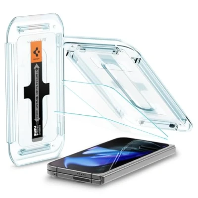 Obrázek Spigen Sklo. tR EZ Fit ochranná fólie kompatibilní s Google Pixel 9 pro Fold, 2 kusy, externí displej, odolná proti poškrábání, Touch reaktivní, tvrdosti 9H