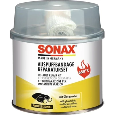 Obrázek SONAX Sada na opravu výfuku (200 g) trvale uzavírá větší trhliny, otvory a netěsnosti, rychle absolutně nepropustné Č. výrobku 05531410, bílá