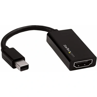 Obrázek StarTech.com Mini DisplayPort auf HDMI Adapter Aktiver mDP 1.4 zu 2.0 Video Kabel 4K 60Hz DP oder Thunderbolt 1/2 Monitor/Bildschirm Dongle (MDP2HD4K60S)