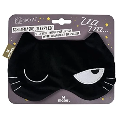 Obrázek moses Ed, the Cat spací maska Sleepy Ed hebká z žerzeje, s širokým a elastickým páskem