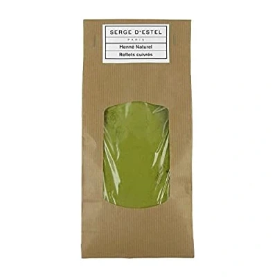 Obrázek SERGE D&#039;ESTEL PARIS Henna přírodní rostlinný prostředek na barvení vlasů, třpyt, měď, 100% produkt, 1 kg