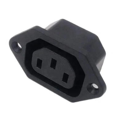 Obrázek Konektor pro studená zařízení s konektorem C14, zatížitelnost do 10 A/250 V, černý