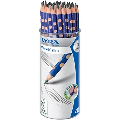 Obrázek LYRA 1763480 Groove slim, grafitová kulatá dóza se 48 grafitovými tužkami,