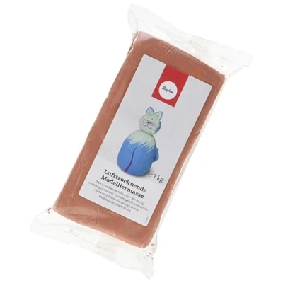 Obrázek Rayher 3450272 Vzduchoschnoucí modelovací hmota terakota, 1 kg, připravená k použití, hebká a snadno se zpracovává, není nutné hoření, podobná jílu, 18. 5 x 9. 3. 4000000000004 cm