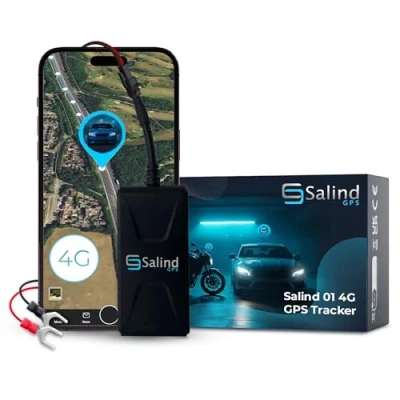 Obrázek Salind GPS 4G tracker, auto, motocykl, vozidla a nákladní ochrana proti krádeži online, sledování po celém světě v reálném čase pomocí aplikace přímé připojení, autobaterie (975