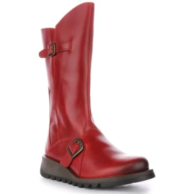Obrázek FLY London Dámské gumové holínky MES 2, Červená Red 001.