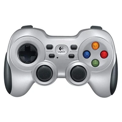 Obrázek Bezdrátový gamepad Logitech F710, herní ovladač s rozvržením podobným konzolě, 4 tlačítka D Pad, komfortní plochy rukojeti, PC šedá/černá