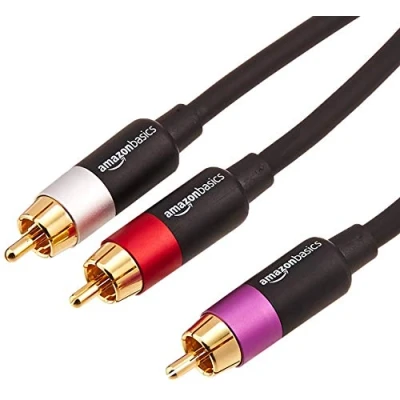 Obrázek Amazon Basics PBH 20214, RCA audio kabel, 1 x konektor na 2x konektor, 2,4 m