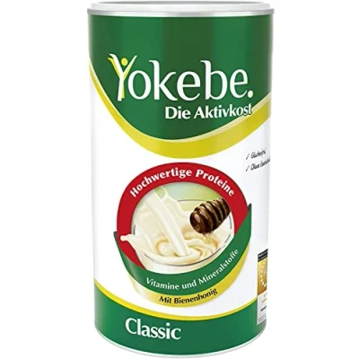 Obrázek Yokebe Classic dietní koktejl pro hubnutí bez lepku a vegetariánský náhrada jídla s vysoce kvalitními proteiny 500 g = 12 porcí