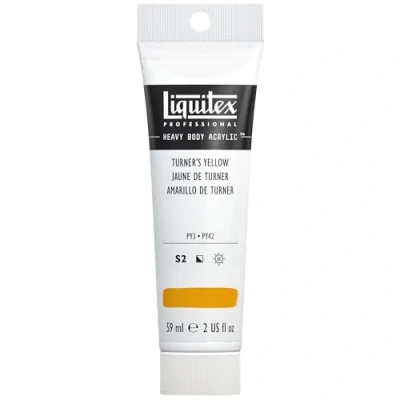 Obrázek Liquitex 1045730 Professional Heavy Body akrylová barva v umělecké kvalitě s vynikající světlostálostí máslové konzistenci, 59 ml tuba Turners žlutá