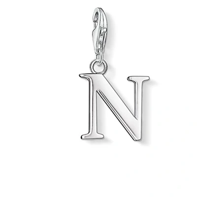 Obrázek Thomas Sabo Dámský přívěsek M písmeno Charm Club 925 Sterlingové stříbro 0187 001 12, stříbro, žádný drahokam