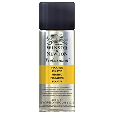 Obrázek Winsor &amp; Newton 3041913 Professional Fixativ, sprej, fixativně chrání uhlí, pastelové a výkresy, 400 ml