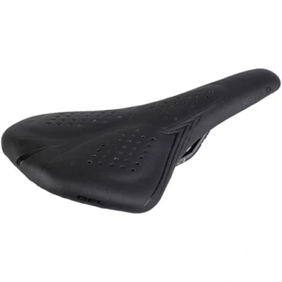 Obrázek Velo sedlo Airthru Gel, na kolo, závodní sedlo, ergonomický design, O zóna Base Cut, Crossbow Suspension, 273 x 140 mm, černo bílá