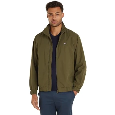 Obrázek Tommy Jeans Essential Jacket Bomber bunda, Muži, Velikost: 66, Drab olive green