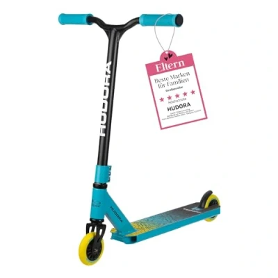 Obrázek HUDORA Stunt Scooter Kinder Hochwertiger Roller für von 6 10 Jahren I Robuster Freestyle mit 360 BMX Lenkung Kindgerechter Trick bis zu 100 kg