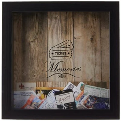 Obrázek Lawrence Frames Black Shadow Box Tickethalter, 25,4 x cm