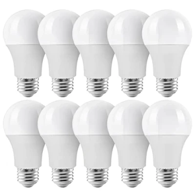 Obrázek ZONE LED E27 žárovky, 8,5 W, 806 lumenů, teplá bílá, 3000 kelvinů, nahrazuje 60wattovou žárovku, žárovky E27, A60, 200, energeticky úsporné balení 10 ks