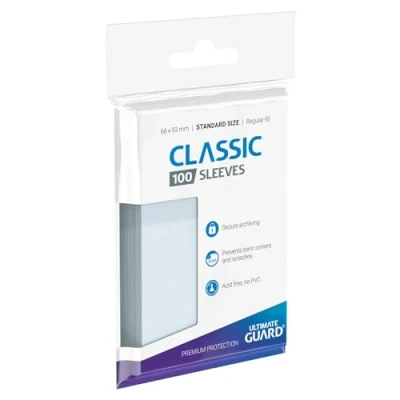 Obrázek Ultimate Guard UGD010001 Classic Soft Sleeves standardní velikost pouzdra na karty, transparentní, 66x93