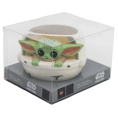 Obrázek Stor KERAMIKTASSE 3D 450 ML GROGU, Grün (mit Braunen und Weißen Details)