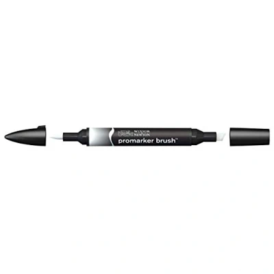 Obrázek Winsor &amp; Newton 0204339 BrushMarker (pro kresby, kaligrafii, design a rozložení, kreslení bez šmouh s klínem špičkou štětce) blender