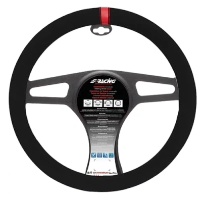 Obrázek Simoni Racing CVT/27R Universal Steering Wheel Cover, Černá červená Addition