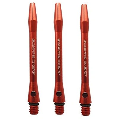 Obrázek abcdarts Unisex dospělí hliníková sada násadek shaft šipky, červená, M