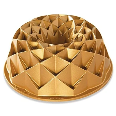 Obrázek Nordic Ware Gugelhupf Jubilee, gold, filigranem Design, Aluminium, Antihaft, NW 88377