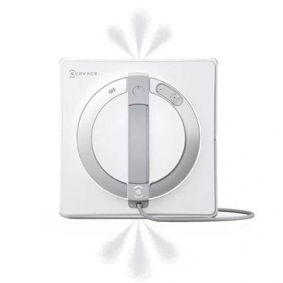Obrázek ECOVACS Robotický čistič oken WINBOT W2 PRO, 3tryskový postřikovač vody, 10stupňový ochranný systém, plánování cest Win SLAM 4.0, stabilizační rozpoznání hran, ovládání aplikací, bílý