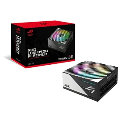 Obrázek ASUS ROG Loki SFX L 850W Platinum (plně modulární napájecí zdroj, 80+ Platinum, Lambda A certifikován, 120mm PWM ARGB ventilátor, Aura Sync, ATX 3. 0 kompatibilní, PCIe 5. připraven)