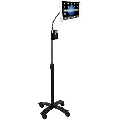 Obrázek Tablet Standfuß höhenverstellbar drehbar mit Schwanenhals schwarz Security Holder
