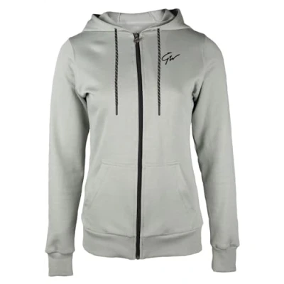 Obrázek Gorilla Wear Pixley Zipped Hoodie černý lehký funkční horní díl pulovr s logem zip pro sport všední den volný čas trénink pohodlný prodyšný z bavlny polyesteru