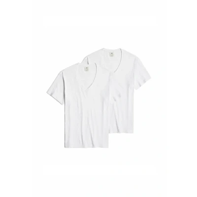 Obrázek G STAR BASE Vneck 2PACK Tílko, Muži, Velikost: Large, White
