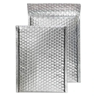 Obrázek Blake Purely Packaging MTA250 přepravní taška se vzduchovým polštářkem lepicí stříbrná metalická C5+ 250 x 180 mm 100 kusů