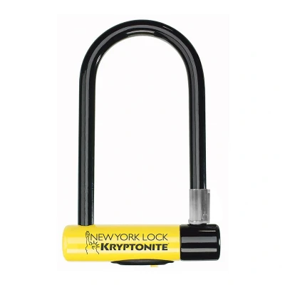 Obrázek Kryptonite New York Standard Bügelschloss Sicherheitsgrad 9/10, Anti Diebstahl Fahrradschloss Hohe Sicherheit mit Transporthalterung und 3 Schlüsseln 10,2 cm x 20,3