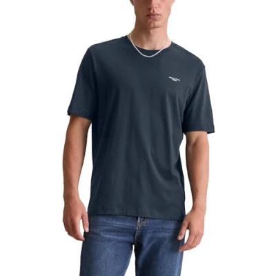 Obrázek Marc O&#039;Polo Denim Short Sleeve LOGO ON Chest Jednoduché tričko, Muži, Velikost: Large, Navy teal