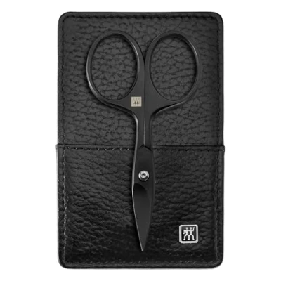Obrázek ZWILLING Sada na manikúru (3dílná, pouzdro z pravé kůže, cestovní sada, s nůžkami nehty), Premium, Black Edition