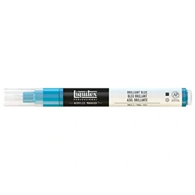 Obrázek Liquitex Profesionální malba akrylová barva, brilantní modrá, akrylový popisovač 2 4 mm hrot