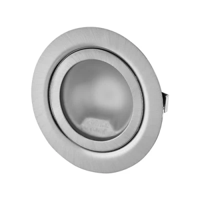 Obrázek ADAKAT Celokovový vestavný zářič G4 12 V, skleněný kryt, montáž 60 mm