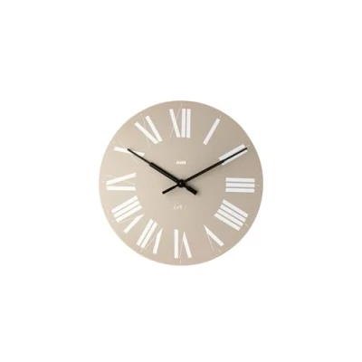 Obrázek Alessi, 12 G, Firenze AA8 nástěnné hodiny z ABS, quartzový strojek, šedý, Ø 36 cm