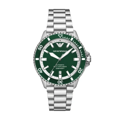 Obrázek Emporio Armani Tradiitional SEA Explorer Hodinky se stopkami silvercoloured, Muži, Velikost: One Size, Silver coloured