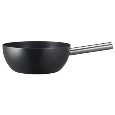 Obrázek Spring Hrnec na fondue Caquelon z hliníkové litiny černý smaltovaný rukojeť ušlechtilé oceli nepřilnavá povrchová úprava vhodný pro indukci všechny druhy