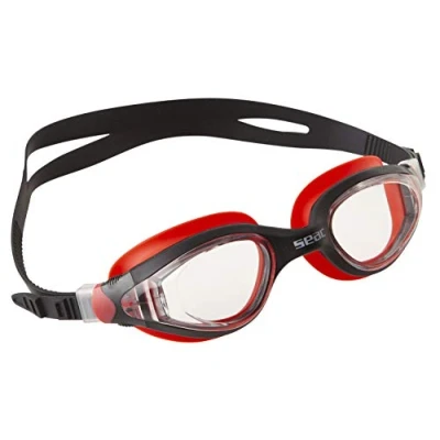 Obrázek Seac Ritmo, Schwimmbrillen für Pool und Freiwasser Damen Herren, schwarz/rot